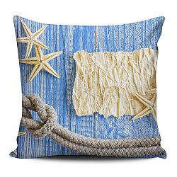 Polštář Home de Bleu Tropical Boat, 43 x 43 cm