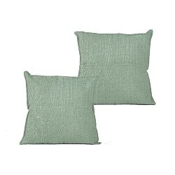 Polštář Linen Couture Aqua, 45 x 45 cm