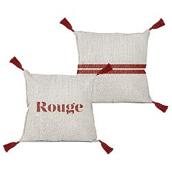 Polštář Linen Couture Borlas Rouge, 45 x 45 cm