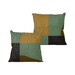 Polštář Linen Couture Color Blocks, 45 x 45 cm