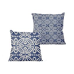 Polštář Linen Couture Indigo, 45 x 45 cm