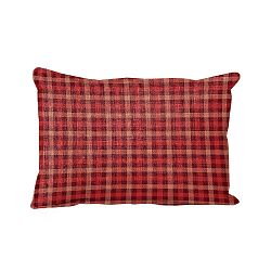 Polštář Linen Couture Lino Red Square, 50 x 35 cm