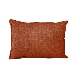 Polštář Linen Couture Lino Terracota, 50 x 35 cm