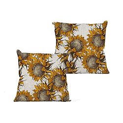Polštář Linen Couture Sunflower, 45 x 45 cm