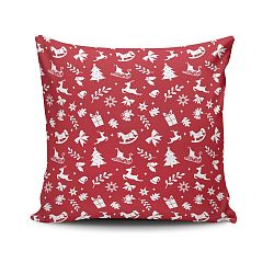 Polštář Red&White Xmas Pattern, 45 x 45 cm