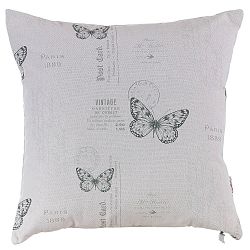 Polštář s náplní Grey Butterfly
