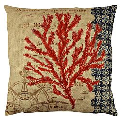 Polštář s výplní Gravel Red Tree III, 43 x 43 cm