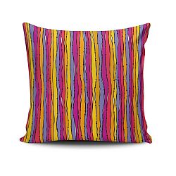 Polštář s výplní Retro Stripes, 45 x 45 cm
