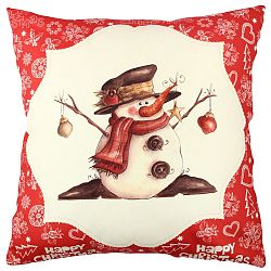 Polštář Snowman Red&White, 43 x 43 cm