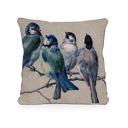 Polštář Surdic Blue Birds, 45 x 45 cm