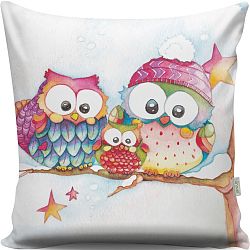 Polštář Three Owls, 43 x 43 cm