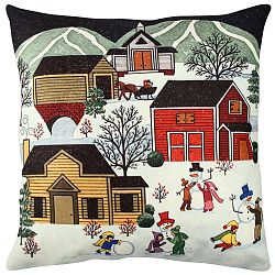 Polštář Winter Village, 43 x 43 cm