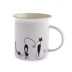 Porcelánový hrnek Dakls Cats Andie, 310 ml