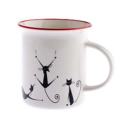 Porcelánový hrnek Dakls Cats Brita, 310 ml