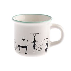 Porcelánový hrnek Dakls Cats Mint, 75 ml