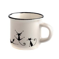 Porcelánový hrnek Dakls Cats Quida, 75 ml