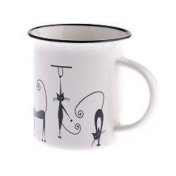 Porcelánový hrnek Dakls Cats Tonny, 310 ml