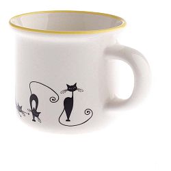 Porcelánový hrnek Dakls Cats Tonny, 75 ml
