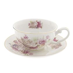Porcelánový hrnek s podšálkem Clayre & Eef Marcella