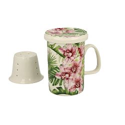 Porcelánový hrnek se sítkem Duo Gift Chloe, 320 ml