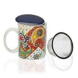 Porcelánový hrnek se sítkem na čaj Versa Giardino