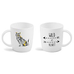 Porcelánový hrnek Vialli Design Wild Cat, 370 ml