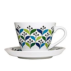 Porcelánový šálek s podšálkem Retro Sagaform