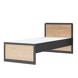 Postel v dubovém dekoru Szynaka Meble Wow, 130 cm