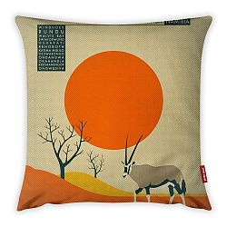 Povlak na polštář Vitaus Retreno Braun, 43 x 43 cm
