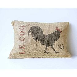 Povlak na polštář z juty Surdic Le Coq, 50 x 35 cm