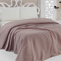 Přehoz přes postel Pique Pink, 160x240 cm