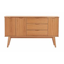 Přírodní dubová komoda  Folke Njord, délka 150 cm
