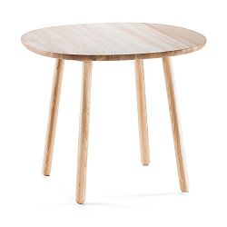 Přírodní jídelní stůl z masivu EMKO Naïve, ⌀ 90 cm