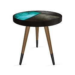 Příruční stolek Rassino Blue Metal Circle, ⌀ 45 cm