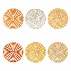 Prostírání z rafie 6 ks ø 38 cm Spiral – Villa d'Este