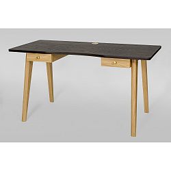 Psací stůl s tmavě šedou deskou Woodman Nice