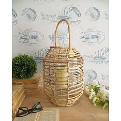 Ratanová lucerna Orchidea Milano Natural, ⌀ 26 cm