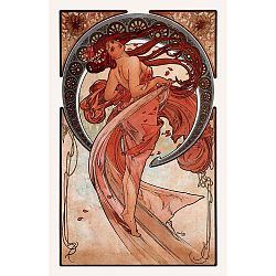 Reprodukce obrazu Alfons Mucha - Dance, 40 x 60 cm