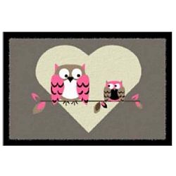Rohožka Hanse Home Grey Owls, 40 x 60 cm
