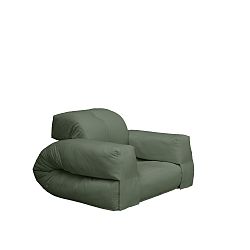 Rozkládací křeslo se zeleným potahem Karup Hippo