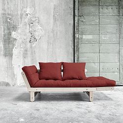 Rozkládací pohovka Karup Beat Beech/Passion Red