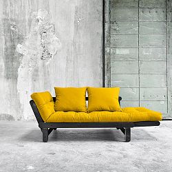 Rozkládací pohovka Karup Beat Black/Amarillo