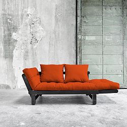 Rozkládací pohovka Karup Beat Black/Orange