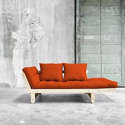 Rozkládací pohovka Karup Beat Natural/Orange