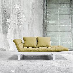 Rozkládací pohovka Karup Beat White/Avocado Green