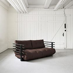Rozkládací pohovka Karup Funk Black/Brown