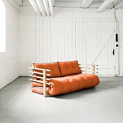 Rozkládací pohovka Karup Funk Natural/Orange