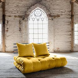 Rozkládací pohovka Karup Shin Sano Black/Amarillo
