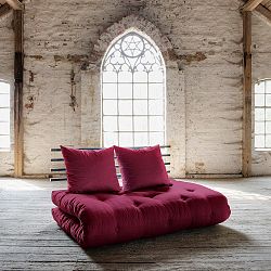 Rozkládací pohovka Karup Shin Sano Black/Bordeaux