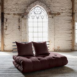 Rozkládací pohovka Karup Shin Sano Black/Brown